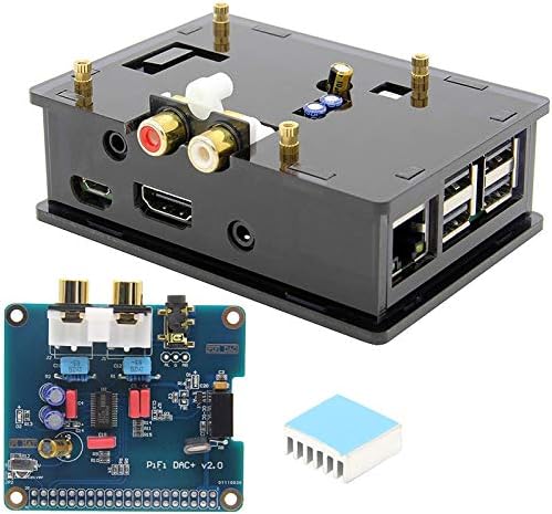 Andifany Dac+ Case + Pcm5122 I2S 32Bit Hifi Pifi Digi Dac+ Igi Digital Audio Sound Card Kit for Raspberry Pi 3 Model B / 2B /B+