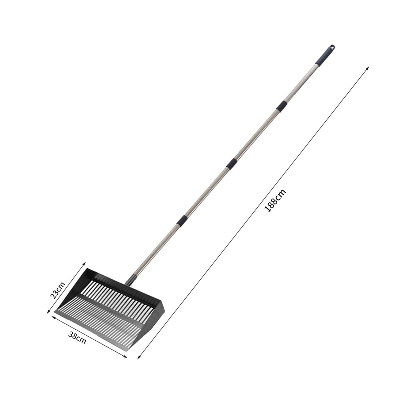 Extra Large 38 Cm Robusto Acciaio Fattoria Strumento per Efficace Pascolo e Campo Manutenzione Ampia Pala Agricola Pala Agricola Strumento Stabile Permanente Metallo Manico Regolabile