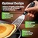 MIU Fish Spatula Stainless Steel, Flexible, Polished Metal, Corrosion Resistant, Kitchen Slotted Turner [Upgraded Version]
