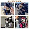 WOYYHO-Pet-Dog-Carrier-Backpack-Small-Dog-Front-Backpack-Ventilated-Mesh-Dog-Travel-Back-Pack-with-Safety-Belt-for-Travel-Hiking-Cycling-Outdoor-Use-M-up-to-10-lbs-Black AirVenture Pet Dog Carrier Backpack - Breathable Travel Solution for Small Dogs