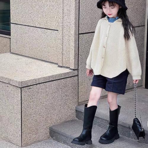 DAYISS Girls Knee High Boots Fashion Back Zipper Tall Riding Boots Waterproof Fall Winter Dress Shoes for Toddler Little Kid Big Kid3
