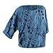 Produktbild BOLANQ gestrickter damenponcho Amazon Hochzeit Norweger Deutschland wickelshirt blusenshirts winterpullis XX-LargeBlau
