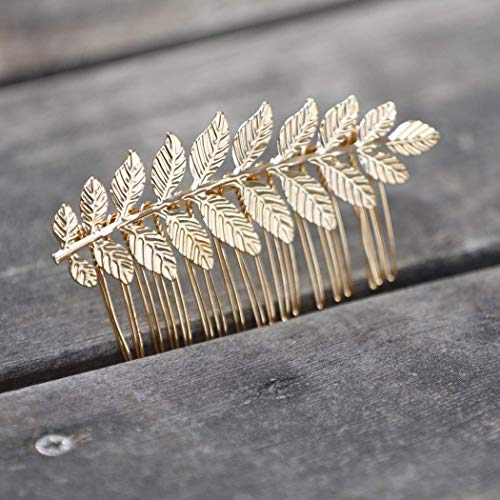Yean Leaf Bridal Hair Combs Bride Wedding Hair Accessories Gold Headpiece For Women And Girls(Gold) #TOP15