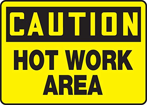 Panneau Attention Travaux à Chaud pour sécuriser l'accès aux ateliers et zones de soudure