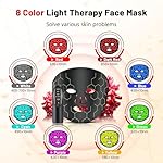 Red Light Therapy Mask for Face, 8-1 Colors Light Facial Skin Care Mask, Red Light Therapy Mask At Home, 660nm&850nm Infrared Light Therapy Device Mask With Timer Remote Control, Relife, Active - Image 4