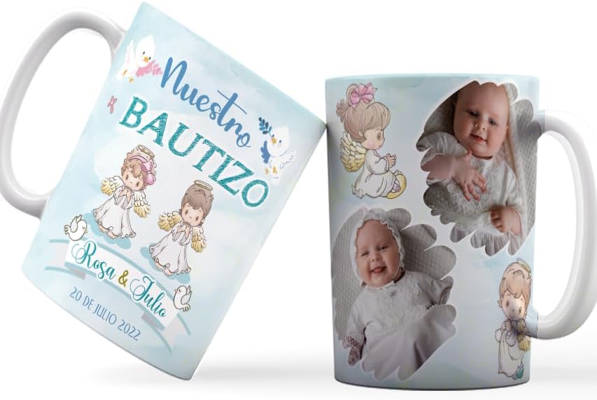 Recuerdos Para Bautizo Set 12 Tazas Café 11oz, Regalo de propuesta de padrinos, Quieres Ser Mis Padrinos, Quieres Ser Mi Madrina Est 2023