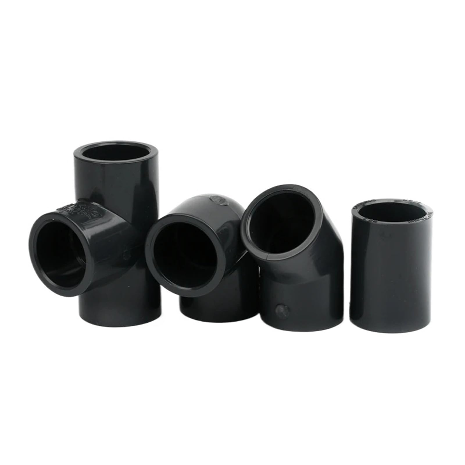 1 STÜCK 20~63 mm Dunkelgrau UPVC-Rohrverbinder Gerades Winkelstück T-Stück Gartenbewässerung DIY-Zubehör Aquarium Wassertank Versorgungsverbindungen(Union,63mm (1 PC))