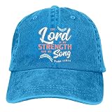 Femme Homme Casquette Baseball Verset Le Seigneur Est Ma Force Et Ma Chanson Casquette Hip Hop Lègére Chapeau De Cowboy Mode Casquette De Baseball pour Sport Camping Pêche