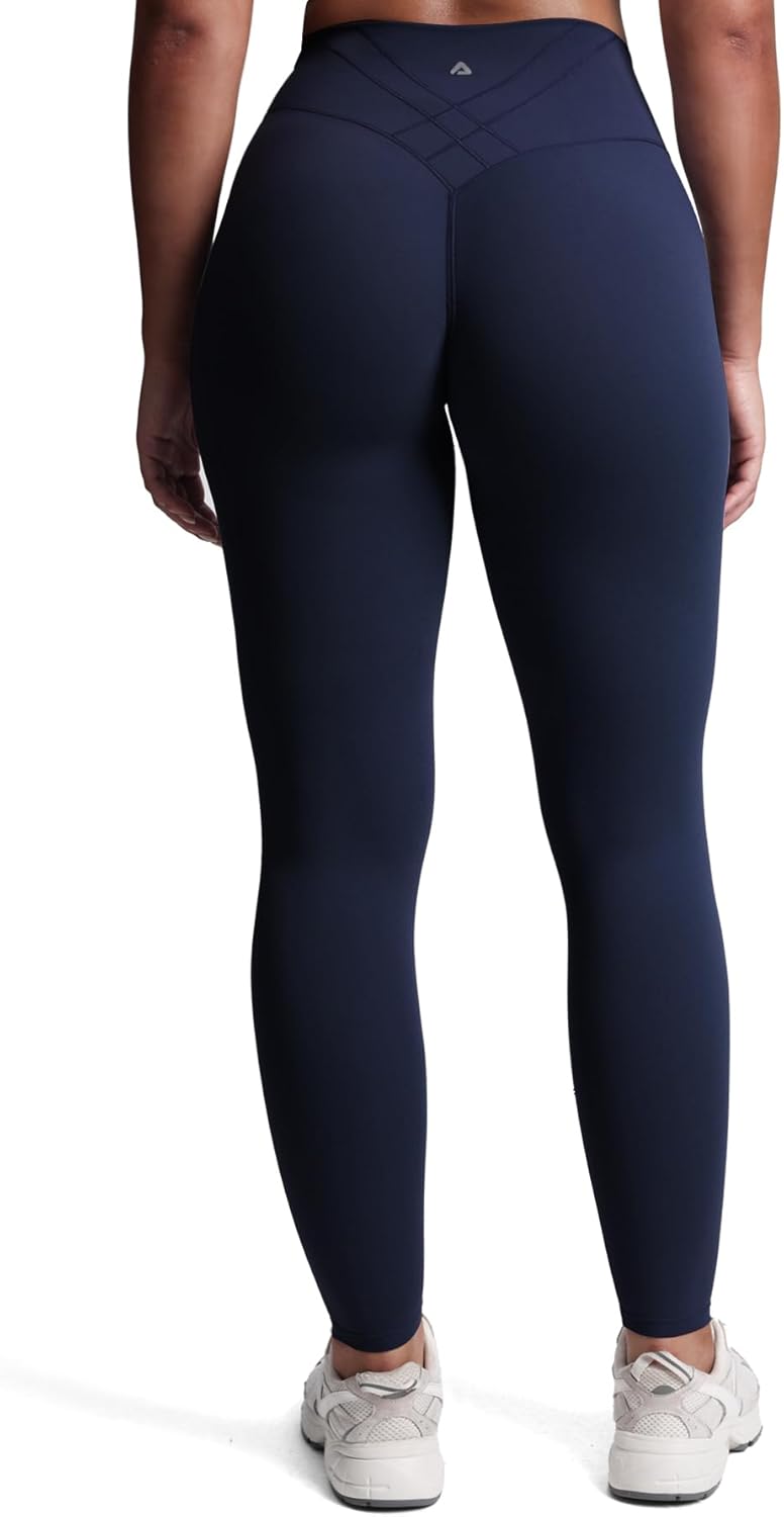 Aoxjox Women's Workout Velura Leggings High Waisted Hidden Scrunch PlushFlex™ Buttery Soft Yoga Pants 26"