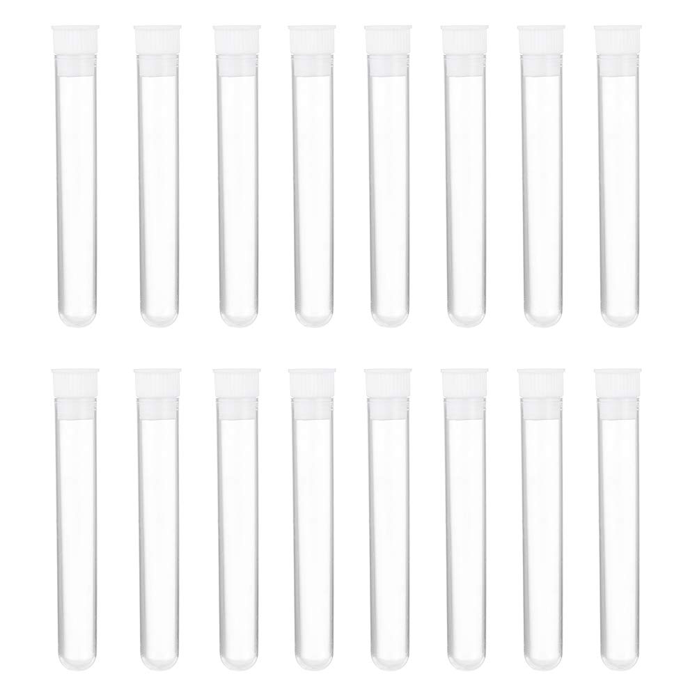 20 Tubes En Plastique Transparent 33 Cm - Avec Couvercles Et étiquettes, Rangement Pour Perles, Encens, Petits Objets - 10