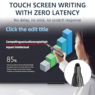 Laser Puntatore 2.4 GHz con Puntatore Laser Rosso Forte 3 Livelli, Puntatore Retrattile, Timer Conto Alla Rovescia fino a 199 Min, Compatibile con la Maggior Parte dei Sistemi e Software (nero)