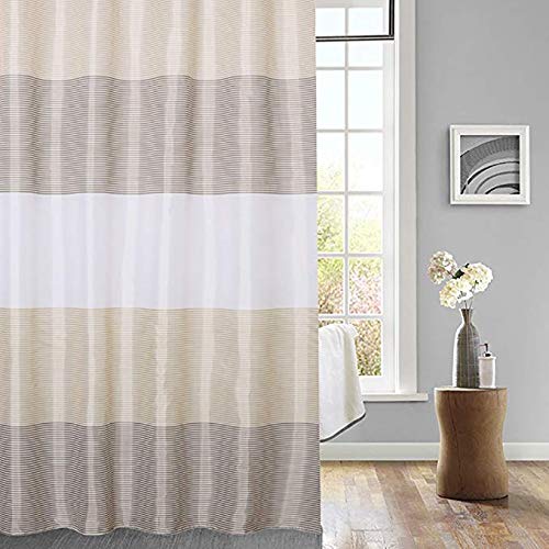 Rideau de douche grande taille en polyester pour créer un espace cabine sec et moderne