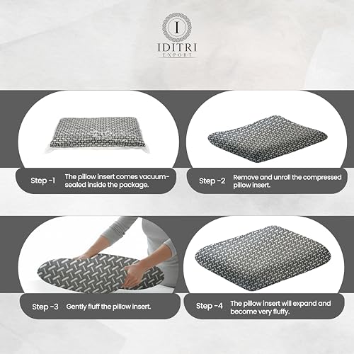 Image of Cervical Support Pillow, Grey Memory Foam Ergonomic Contour for Neck Relief, Breathable Jacquard Cover, Orthopedic Bedding for Better Sleep, Side and Stomach Sleepers,50x30x6 cm