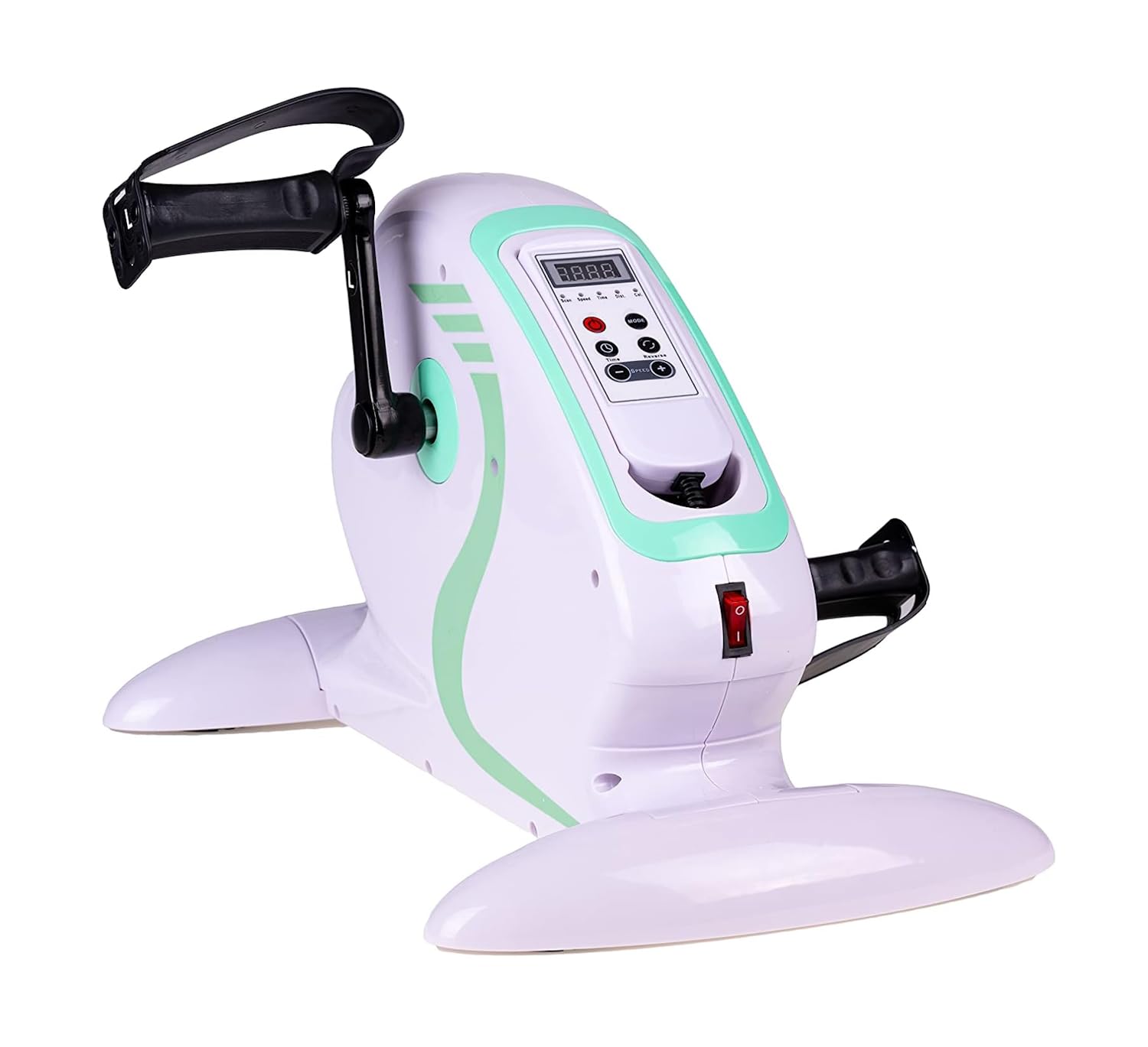 MedPlus Pédalier électrique pour thérapie de réadaptation / Mini cycleette gynastique Actif et Passif assisté pour Bras et Jambes avec Ordinateur de Bord