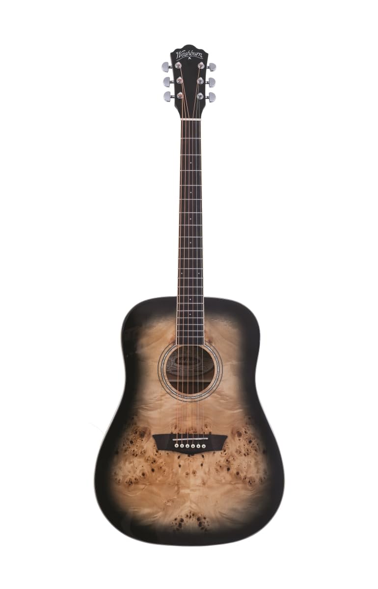 Washburn Deep Forest Burl 6-strunowa gitara akustyczna, prawa (DFBDB)