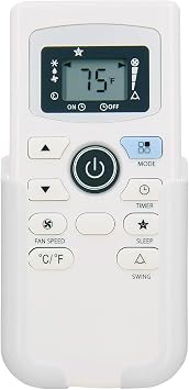 Replacement Remote Control for Emerson Quiet Kool EQK EAPC10RD1 EBPC8RD1 EBPC10RD1 EAPC8RD1 Portable Air Conditioner