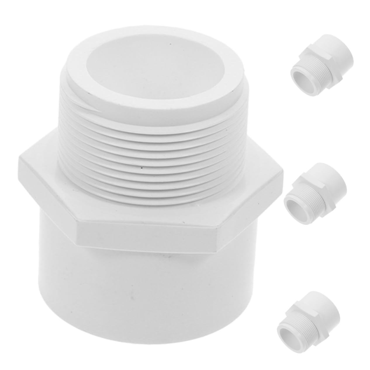 Adaptador de tubería de PVC macho SOIMISS conector roscado para sistemas industriales
