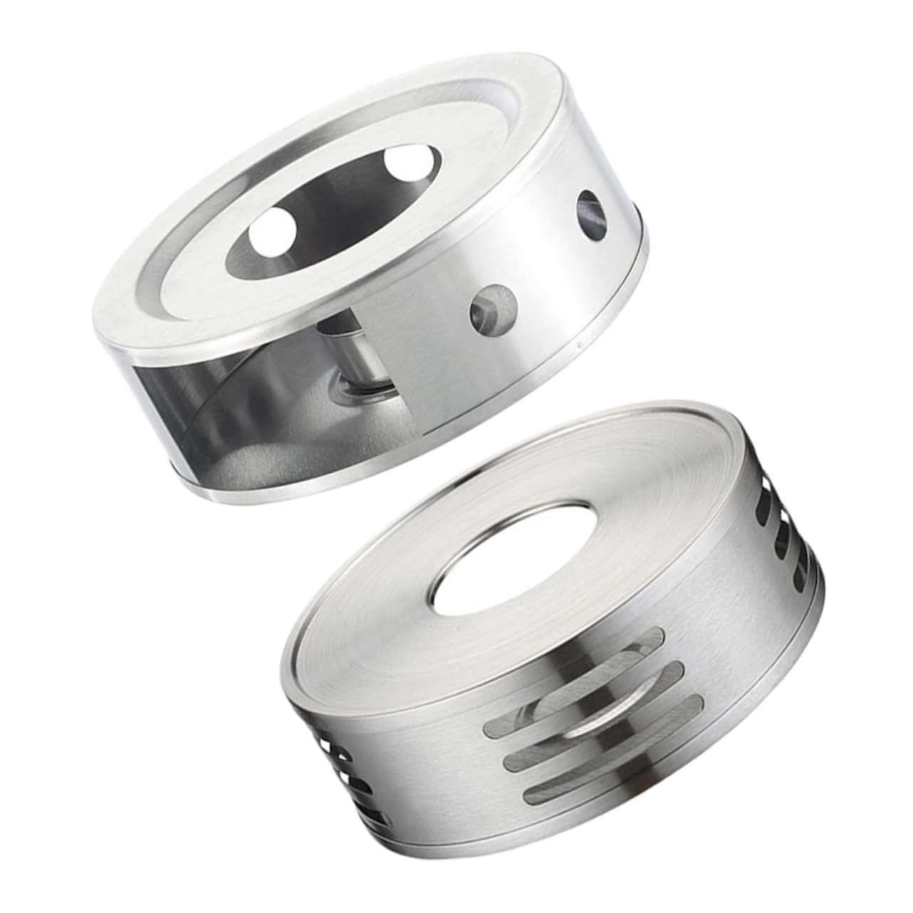 NAMOARLY 2pcs Stainless Steel Tea Warmer Candle Heating Tea Accessories for Home Office Cafes and for -Term Use
