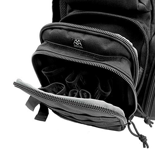 Niceandgreat Tactical Lockable Range Backpack With Eva Cradle & Free Usa Flag Patch Black #TOP5