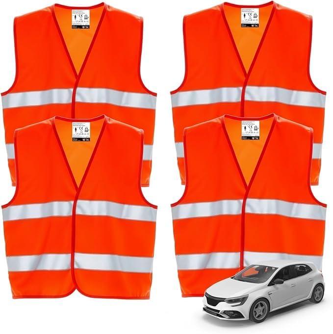 "Top Sicherheitswesten & Panzerplatten für Autos: Must-Have Produkte" 6 4 x ISO20471 2026 High Visibility Vest