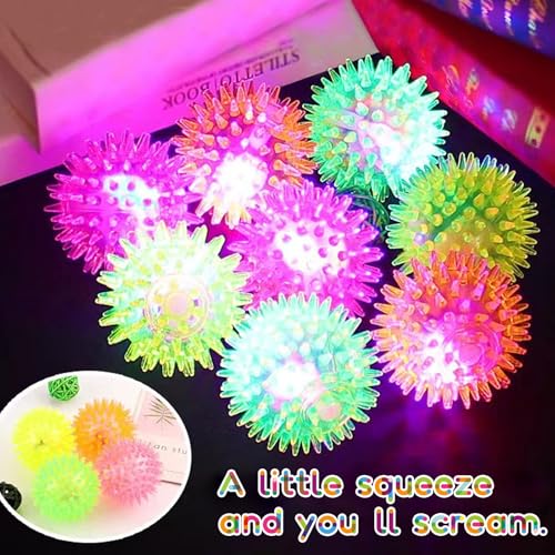 12 Stück Igelball, Leuchtball, Igelbälle Leuchtspielzeug Kinder, Igelball Weich Kinder, Geschenke Kindergeburtstag Mitgebsel, Give Aways Kindergeburtstag, Party Gadgets Kleine Geschenke Jungen Mädchen