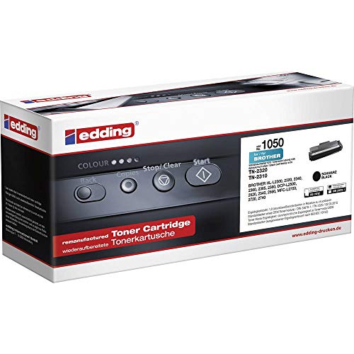Cartouche edding 1050 remplace Brother TN-2320 noir pour imprimante laser de bureau