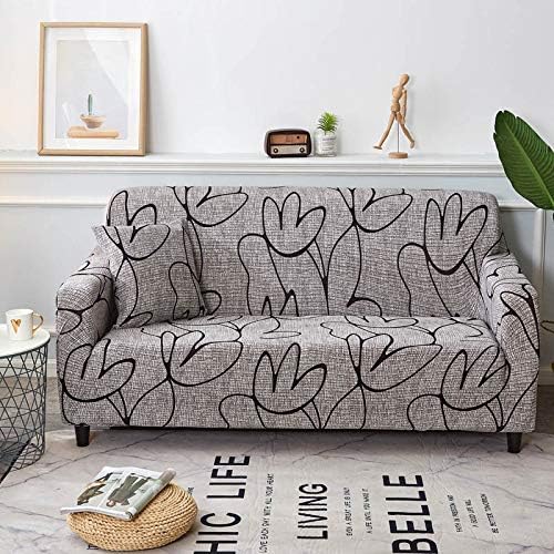 Sofa Cover Elastic Floral Printing Line Style Stretch Sofa Covers for Living Room Couch Cover Sectional Sofa Cover A15 1 seater