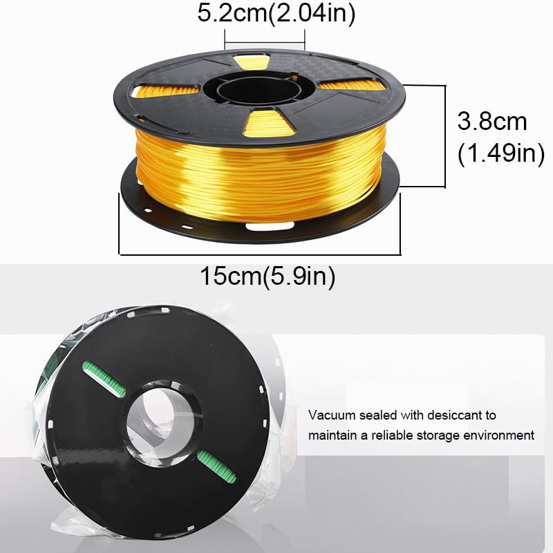 Image of Silk PLA 3D Printer Filament 1.75mm Filajoy3D 3D Printing Filament 250g Dimensional Accuracy + /- 0.03mm for Most FDM 3D Printers
