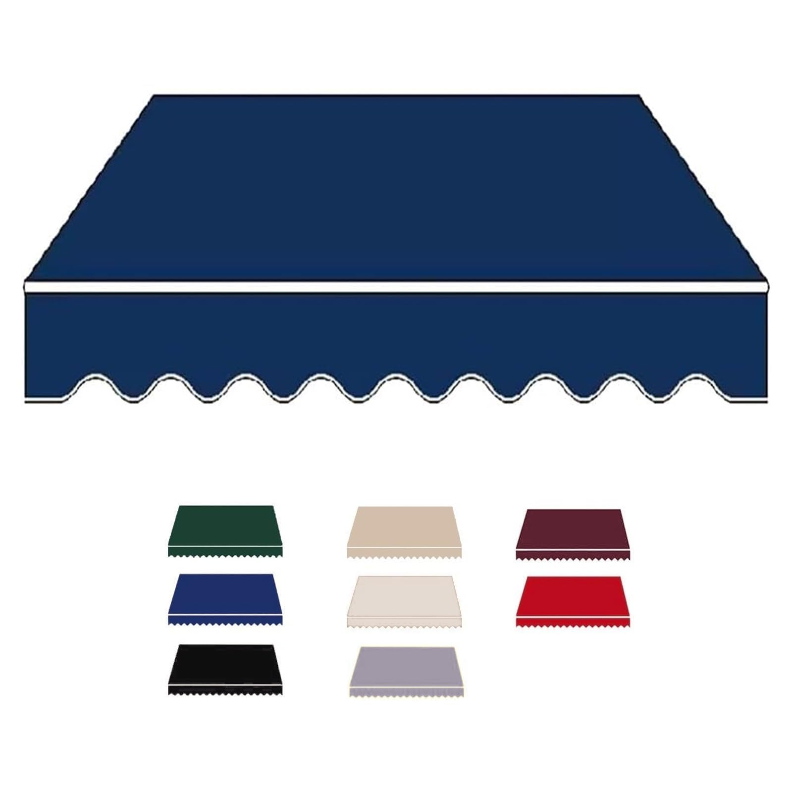 Protection UV Sune avec ce tissu Ning de rechange pour auvent extérieur bleu