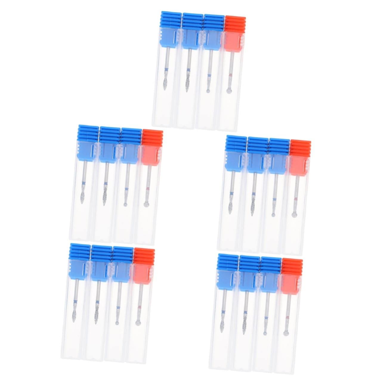 FRCOLOR 20pezzi Punte Per Trapano Per Unghie Tungsteno Professionali Per Manicure e Pedicure Compatibili Unghie Riutilizzabili e Resistenti Per e