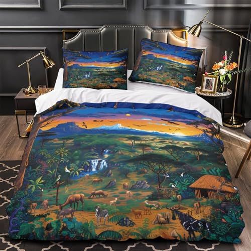 Housse de couette dauphin 3D microfibre lit king size confortable