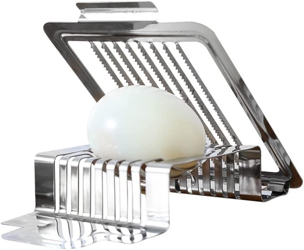 QBOMB Egg Slicer, Stainless Steel Wire Egg Slicer for Hard