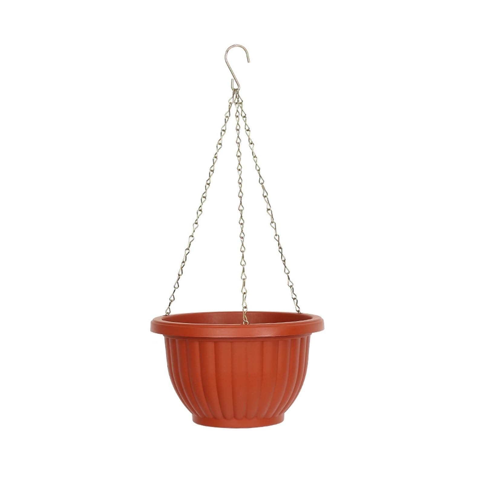 Lkvent 2pcs Hanging Plant Pots with Hooks Plastic Round plant pots