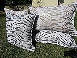 poco möbeln Hergestellt in Italien. PAGO POCO Kissenbezüge oder Kissen für Möbel mit Zebramuster Größe 50 x 50 - 40 x 60 Made in Italy Neuheit 2020! 40X60 Schwarz