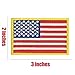 AxeSickle USA Flag Patch 2x3 Inch Don't tread on me Patch American Flag Tactical Military Morale Patch Border USA United States for Uniform Emblem 2 Pcs.