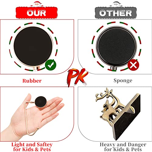 image for 365park Christmas Mantle Stocking Holders Set of 6 - Upgrade Non-Slip 