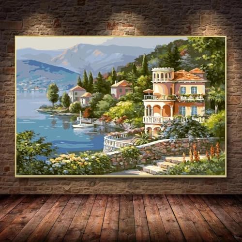 Affiches et impressions paysage aquarelle art mural 70x100