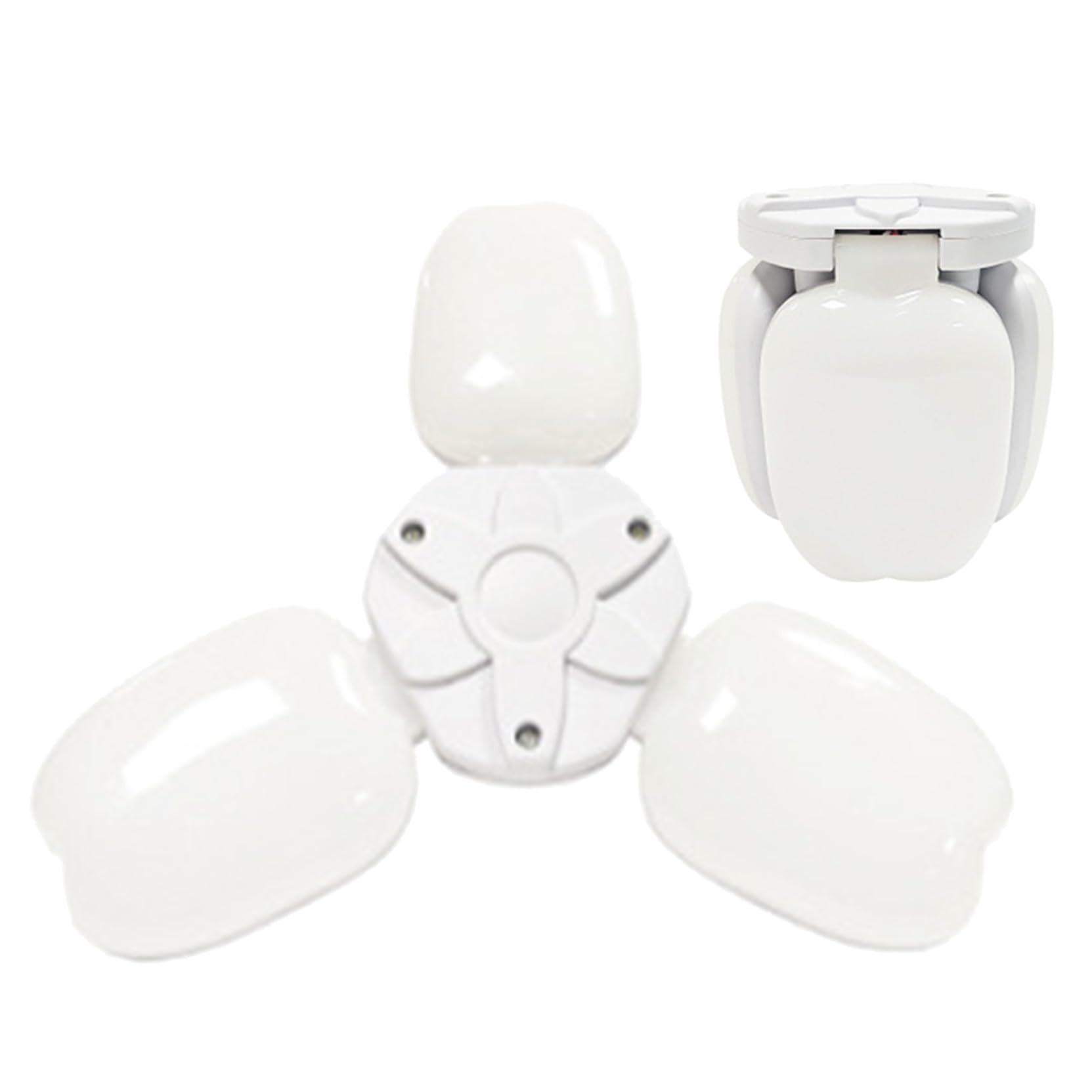 TTiiLoe 20W Garage Light with 3 Deformable Panels, 6000K Ultra Bright LED Ceiling Light Fixture, E26/E27 Screw-in Shop Lighting for Basement Attic Workshop Barn Warehouse, 2 Pack