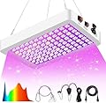 Upgraded LED Grow Lights, Grow Lights for Indoor Plants Full Spectrum, Hanging Seed Starting Seedlings Vegetable Growing Lamps, Super Bright 194 LEDs(Actual Power 40W)