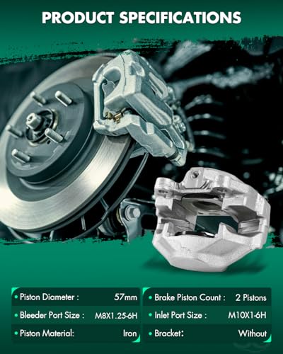 Image of SCITOO 184059 184041 Front Right Disc Brake Caliper Fit For Buick For Apollo 1975,For Pontiac For GTO 1973,For Pontiac For LeMans 1973-1976,For Pontiac For Ventura 1975-1976, Single Piston