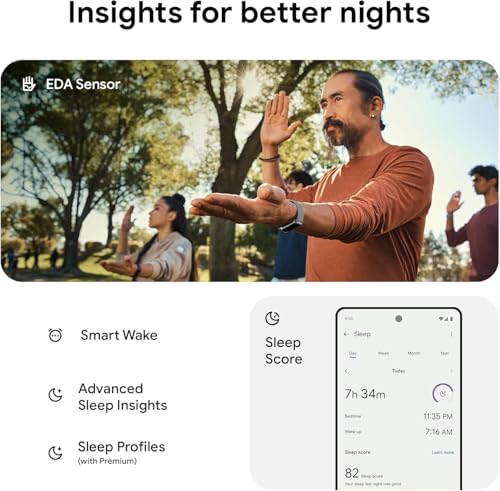 Fitbit Charge 6 Fitness Tracker with Heart Rate, GPS, Premium Membership, Health Tools - Porcelain/Silver, x (Renewed) - Image 3