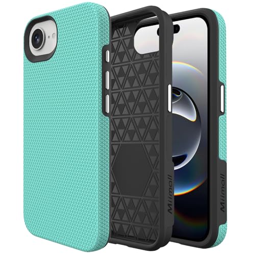 Coque pour iPhone 16E de qualité militaire robuste et magnétique menthe