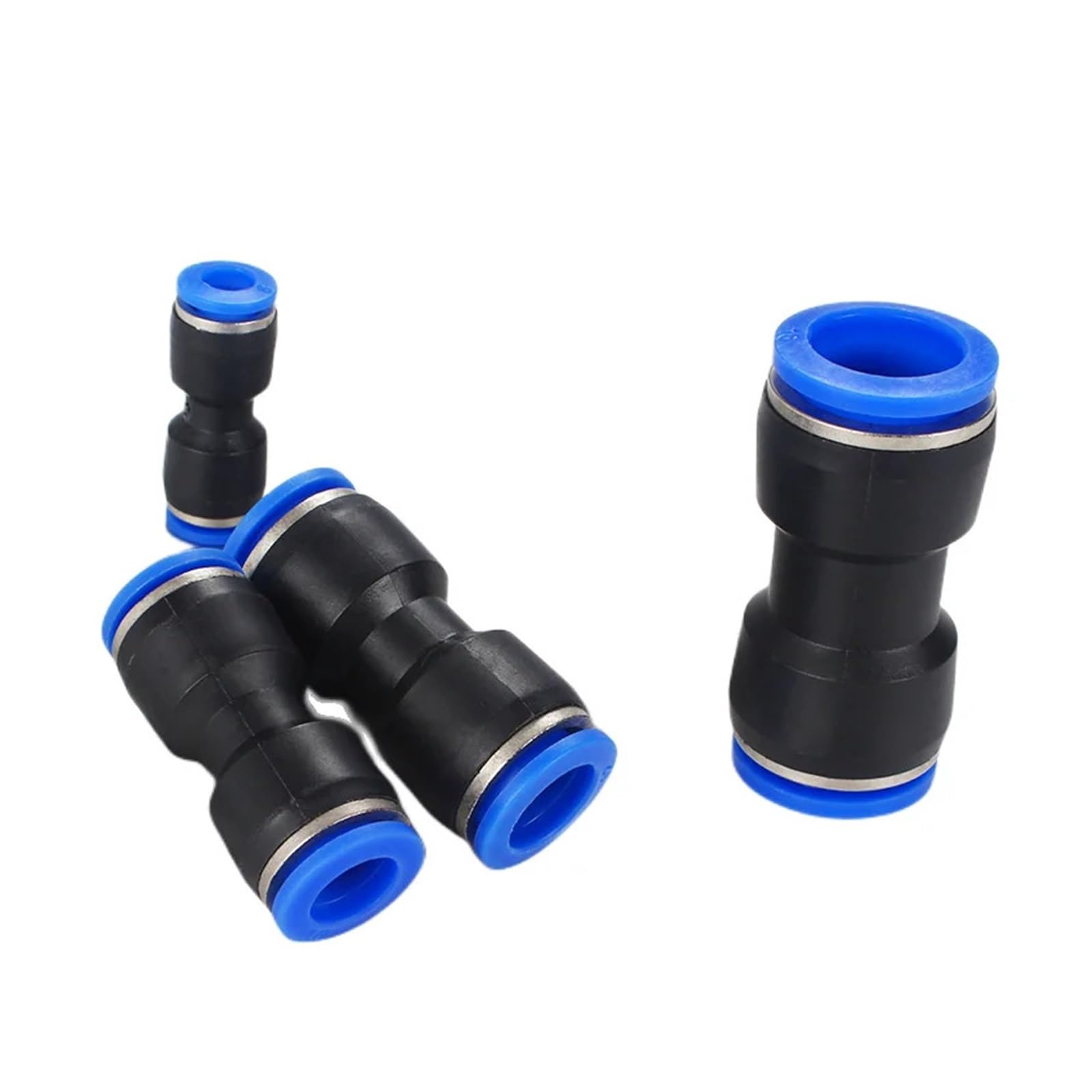 RAHBI Conector de tubo de 2 vías de PU, conector neumático de plástico de 4mm, 6mm y 8mm, accesorios de bloqueo de deslizamiento rápido, 100 Uds., 50 Uds. leisurely (Size : OD 12mm(100PCS))