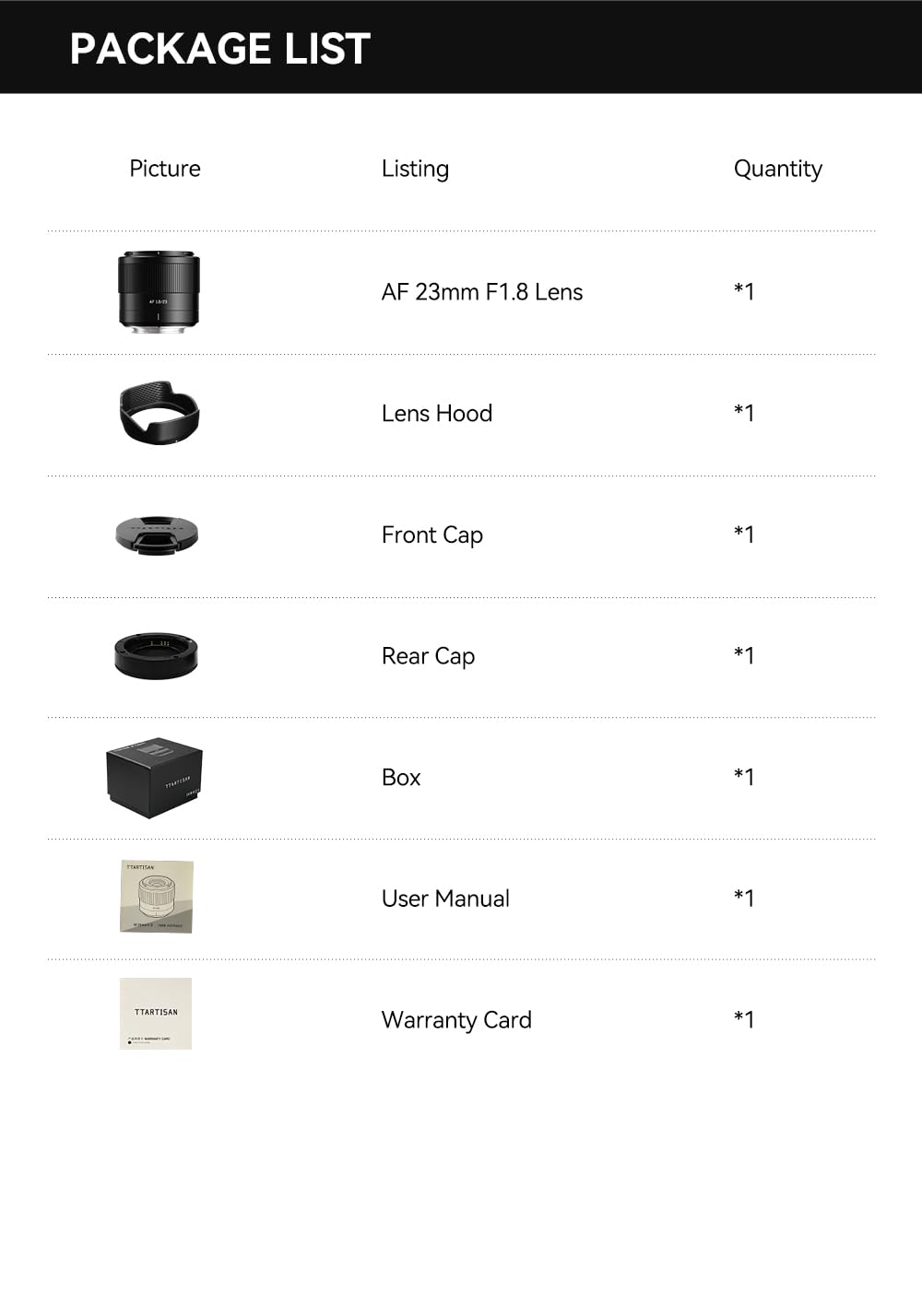 TTartisan AF 23mm F1.8 Obiettivo per Fuji X Mount, APS-C Frame Autofocus Lens - Portatile e Versatile, Compatibile con fotocamere Fuji X mount X-A1, X-A10, X-A2, X-A3, X-A5, ecc.