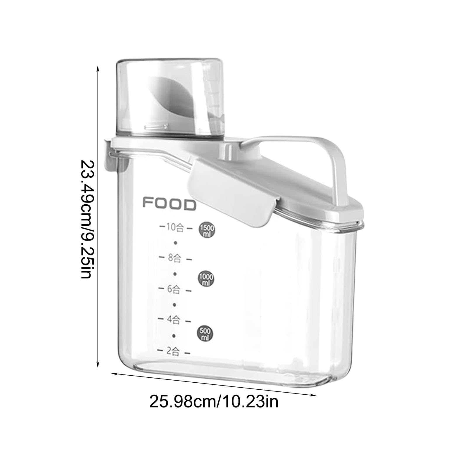 Contenitori per cereali | Contenitore per cereali secchi con coperchio ermetico | Dispenser di cereali da cucina multifunzione per fagioli verdi, riso