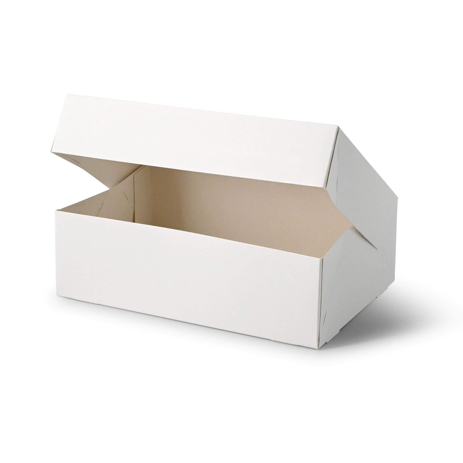 BIOZOYG 125 uds caja para 6 cupcakes con ventana, blanca