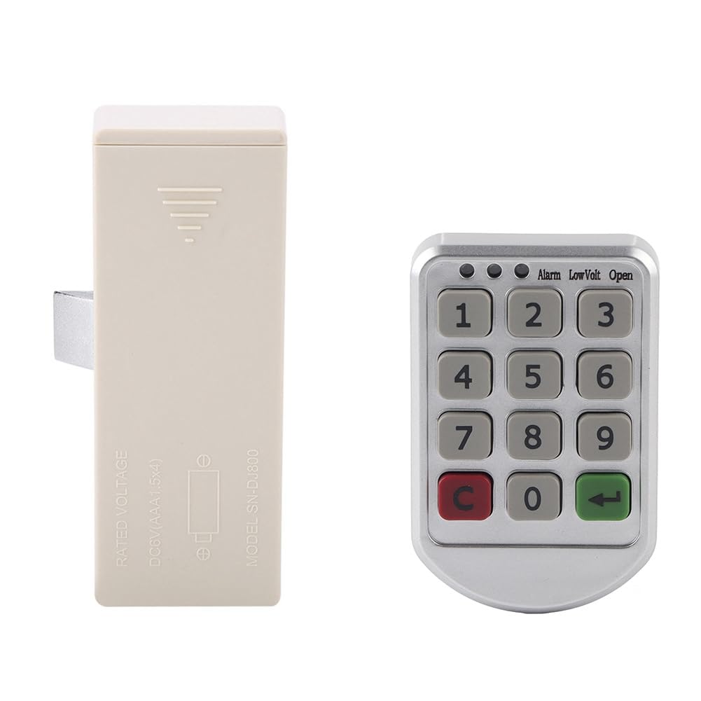 Lamsimoy Abs Plastic Panel Digital Electronic Intelligent Password Keypad Number Cabinet Door Lock Digital Cabinet Door Lock