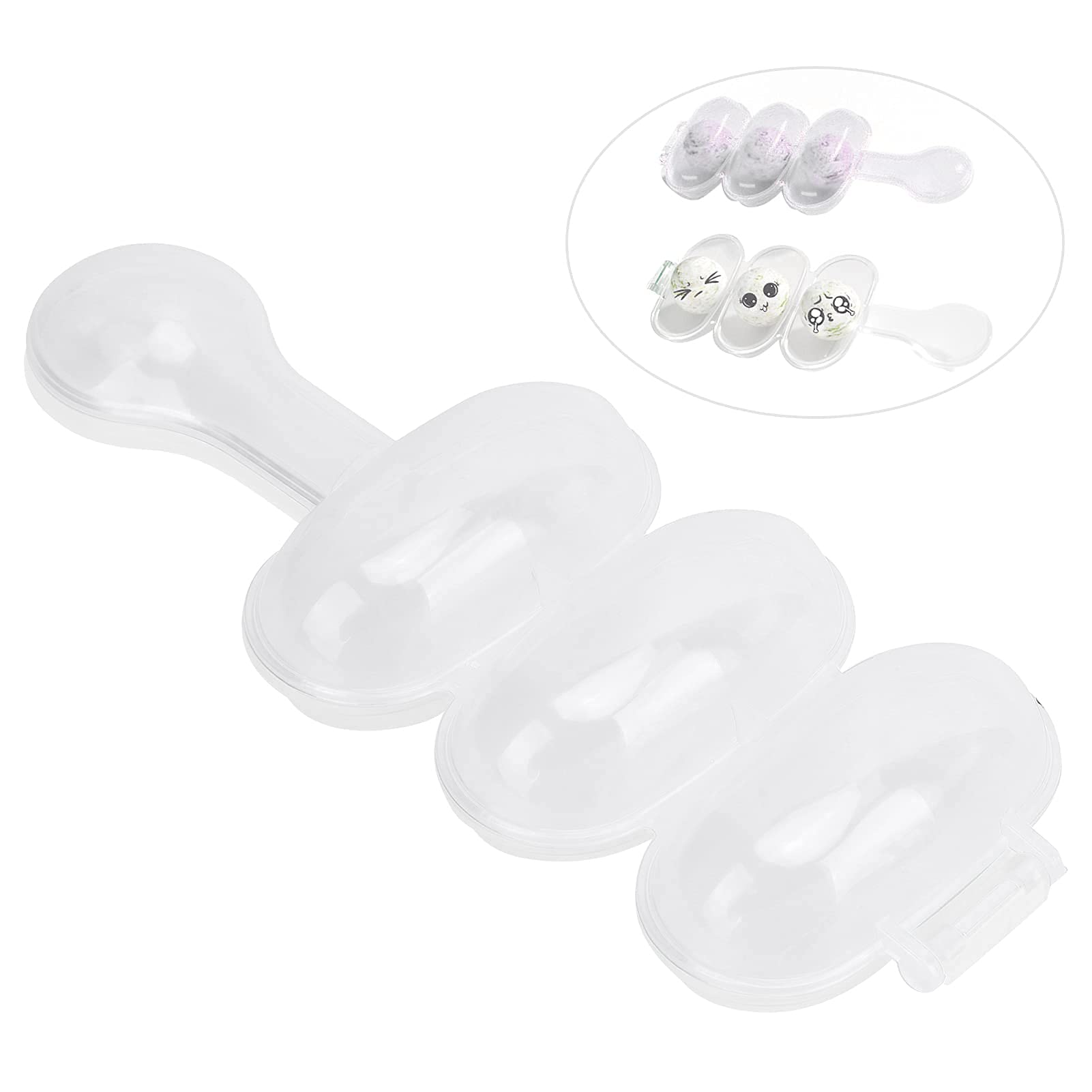 Set di stampi per sushi fai da te con palline di riso, include 1 pezzo per sushi a forma di riso, 1 pezzo di riso con paletta per riso