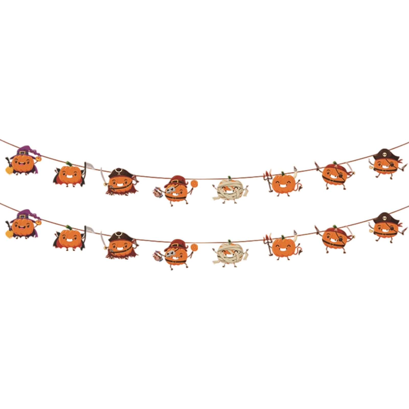 Carotoe C Arotoe Halloween Decoration Paper Banners Pumpkin Bunting Hanging Ornament For Holiday Parties And Retail Shop Window Display Pumpkin Halloween Banners