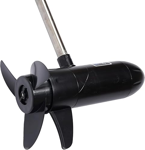 Miniatura 7 de Motor de arrastre eléctrico de empuje de 45 libras, motor de arrastre de agua salada montado en el travesaño para kayak barco inflable, eje de 30